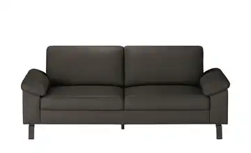 Max Schelling Ledersofa aus Echtleder Maximum Winkel, Winkel Schwarz, Schwarz 2,5 Braun