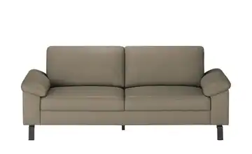 Max Schelling Ledersofa aus Echtleder Maximum 2,5 Winkel Schwarz, glänzend Khaki