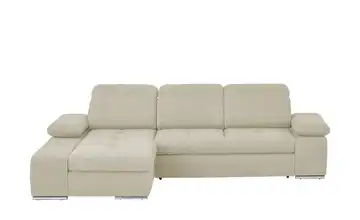 Twist Ecksofa Webstoff Avilla Beige links Erweiterte Funktion