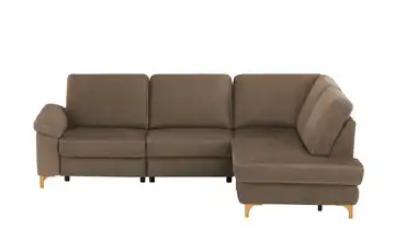 Max Schelling Ecksofa Maximum Plus Schokoladenbraun rechts Erweiterte Funktion Winkel Massivholz