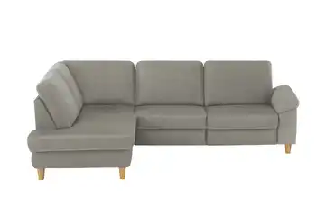 Max Schelling Ecksofa Maximum Plus eckig, eckig Massivholz, Massivholz links Grau ohne