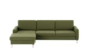 Max Schelling Ecksofa Maximum Move Olivgrün links Grundfunktion matt, verchromt