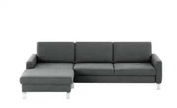 Max Schelling Ecksofa Maximum Move Anthrazit links Grundfunktion matt, verchromt