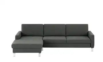 Max Schelling Ecksofa Maximum Move Graphit links Grundfunktion matt, verchromt