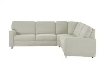smart Ecksofa Valencia Silbergrau rechts ohne Armlehne A1