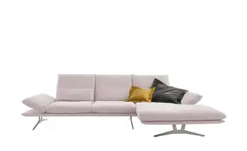 KOINOR Ecksofa aus Flachgewebe Francis rechts Hellrosa