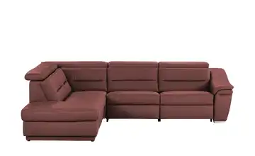 Kollektion Kraft Ecksofa Ivonne Bordeauxrot links Erweiterte Funktion