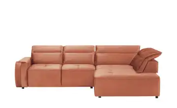 Twist Ecksofa Colombo Korallenrot rechts Erweiterte Funktion