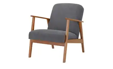 smart Sessel Bezug Webstoff fein Grau