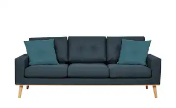 Sofa, 3-sitzig Dunkelblau / Petrol
