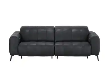 Natuzzi Editions Ledersofa mit Kopfteilverstellung Portento Erweiterte Funktion 3 Schwarz