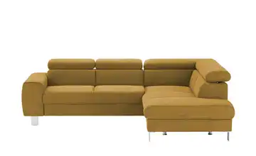 Primo Ecksofa Los Angeles Senfgelb rechts Grundfunktion