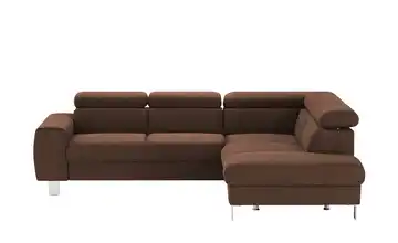 Primo Ecksofa Los Angeles Braun rechts Grundfunktion