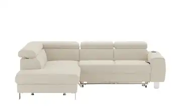 Primo Ecksofa Los Angeles Creme links Erweiterte Funktion