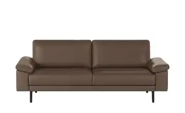 hülsta Sofa Sofabank aus Leder HS 450 218 cm Beigebraun