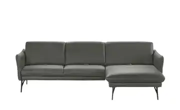 himolla Ecksofa Leder 1928 rechts Grau