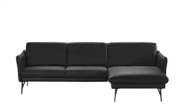 himolla Ecksofa Leder 1928 rechts Schwarz