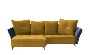 Ecksofa Curry, Blau links