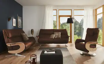 himolla Ledersofa 2,5 Rotbraun