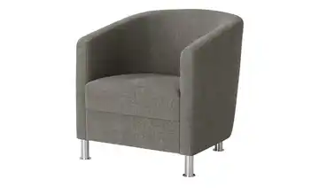 Sessel aus Flachgewebe Grau / Anthrazit