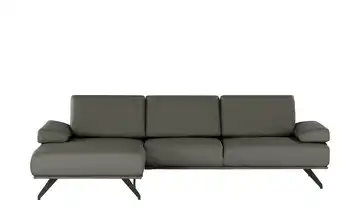 SOHO Ecksofa Gemma Grau Leder links