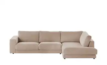 Jette Home Ecksofa  Cord Sila Hellbraun rechts