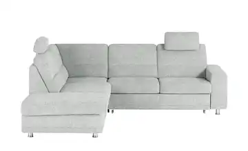 Kollektion Kraft Ecksofa Marc Aluminiumgrau links Erweiterte Funktion