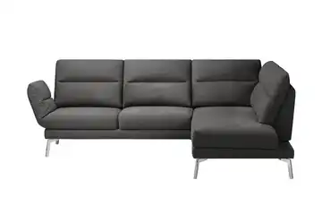 Max Schelling Ecksofa Sentence Black (Dunkelbraun) rechts Erweiterte Funktion