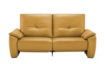 Wohnwert Sofa aus Echtleder Halina Gelb Erweiterte Funktion
