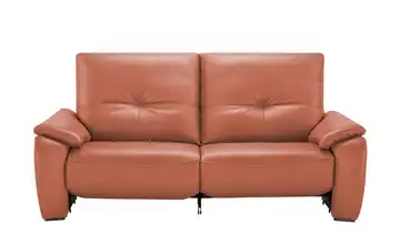 Wohnwert Sofa aus Echtleder Halina Orange Erweiterte Funktion