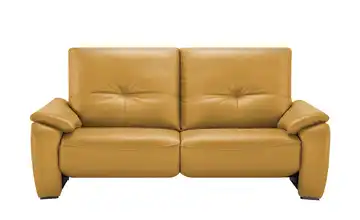Wohnwert Sofa aus Echtleder Halina Gelb ohne
