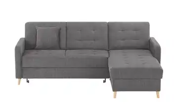 Ecksofa mit Schlaffunktion Venus Anthrazit rechts