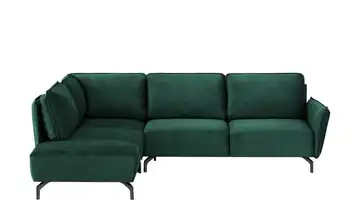 Twist Ecksofa Bella Flaschengrün links