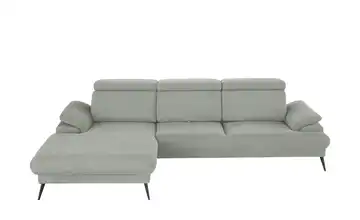 Twist Ecksofa Sicilia Silbergrau links