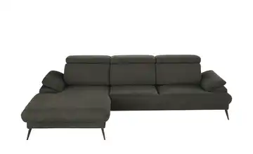 Twist Ecksofa Sicilia Anthrazit (Grau-Braun) links