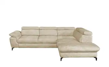 Twist Ecksofa Alegra rechts Erweiterte Funktion Beige