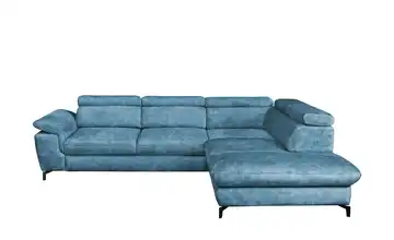 Twist Ecksofa Alegra rechts Erweiterte Funktion Aquablau