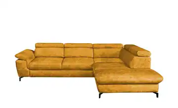 Twist Ecksofa Alegra rechts Grundfunktion Gelb