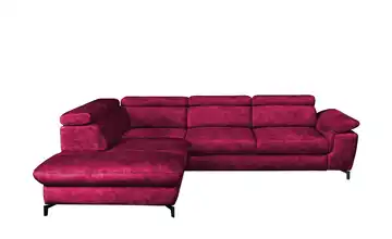 Twist Ecksofa Alegra links Grundfunktion Bordeauxrot