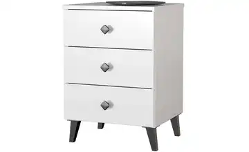  Nachttisch mit 3 Schubladen 