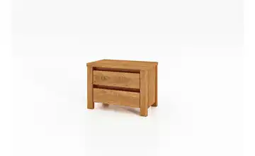Nachttisch mit 2 Schubladen Wildeiche