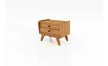 Nachttisch mit 2 Schüben Wildeiche