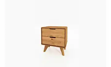Nachttisch mit 2 Schüben Wildeiche