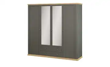 Drehtürenschrank 218,9 cm Graphit, Eiche (Nachbildung)