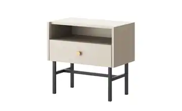 Selsey Nachtkommode mit schwarzem Kufengestell