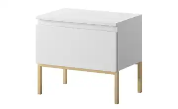 Selsey Nachtkommode mit goldenem Kufengestell 