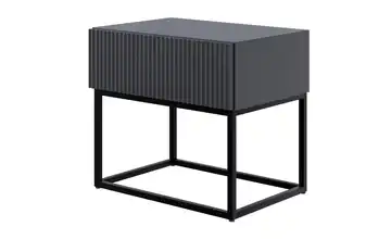 Selsey Nachtkommode mit Kufengestell Anthrazit Schwarz