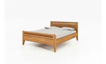Massivholzbett Wildeiche 80 cm 190 cm