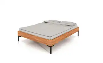 Massivholzbett ohne Kopfteil Kernbuche 140 cm 190 cm