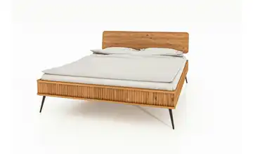 Massivholzbett 100 cm 200 cm Wildeiche